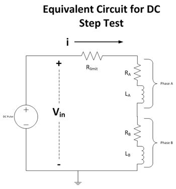 图5。直流阶跃试验用等效电路。