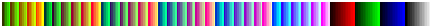 颜色条显示色立方颜色图的颜色。色彩图是RGB色彩空间的过程采样。