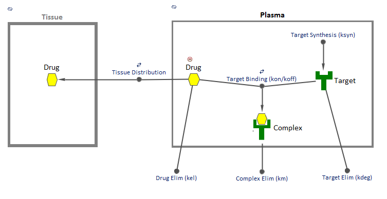 Target–Mediated Drug Disposition Model