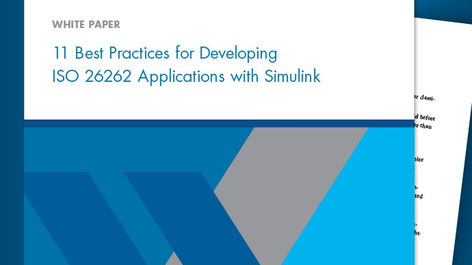 11和最佳实践开发ISO 26262级的应用程序使用Simulink金宝app