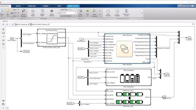学习如何使用Stateflow为电池管理系统开发监控。