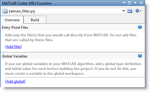 MATLAB编码器项目界面