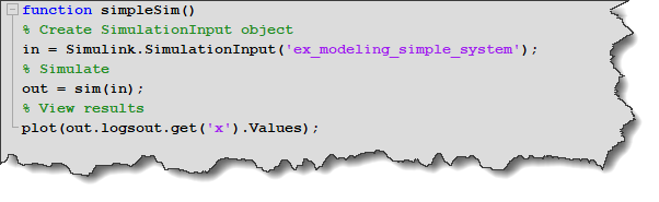 MATLAB函数模拟模型