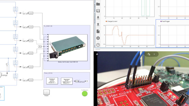 This video demonstrates how to use Simulink, Simscape, Simulink Real-Time, and Speedgoat real-time systems to perform hardware-in-the-loop (HIL) simulation to validate and test a battery management system.
