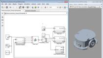 Develop and simulate a collision avoidance algorithm with the CAD model of an Adept mobile robot in Simulink. Then you can seamlessly test the algorithm on the real robot by using the same Simulink model without re-implementing the algorithm.