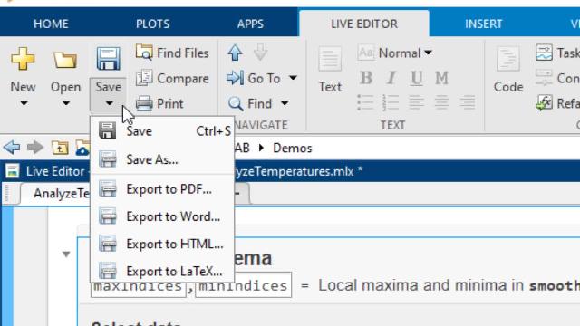 现场编辑器的任务是可以被嵌入在现场脚本，让您以交互方式探索的参数和选项，马上看到结果，并自动生成相应的MATLAB代码为完成任务的应用程序。