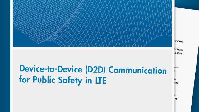 公共安全LTE中的设备到设备（D2D）通信