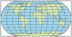 世界地图使用埃克特3投影