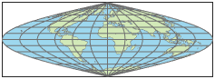 世界地图使用天梭修改正弦投影