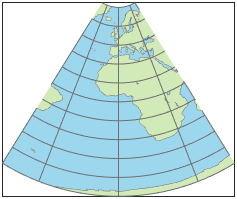 世界地图使用默多克1圆锥投影