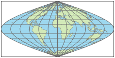 世界地图使用Putnins P5投影