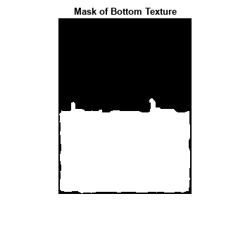 图包含一个轴对象。标题为Bottom Texture Mask的坐标轴对象包含一个图像类型的对象。