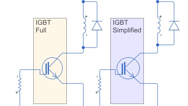 完全IGBT简化模型。