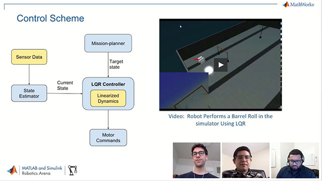 了解在自治机器人项目的Juan Rojas和Nathan Liebrecht实现自主水下车辆的线性二次调节器（LQR）控制器的基础知识。