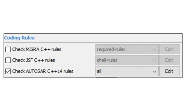 Polyspace Bug Finder peut标识符违反了AUTOSAR c++ 14的编码规范。