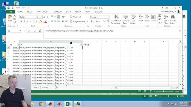 Here, I write a very simple MATLAB script to input two lists of strings from Excel spreadsheets, compare using setdiff, and intersect and write the results back.