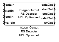 整数输出RS解码器HDL优化块