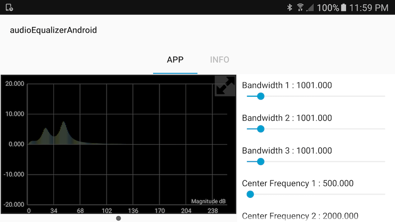 参数化音频均衡器Android设备