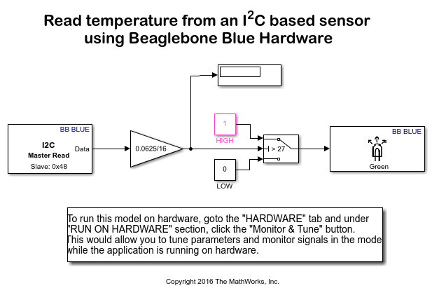 使用BeagleBone Blue硬件从TMP102传感器读取温度
