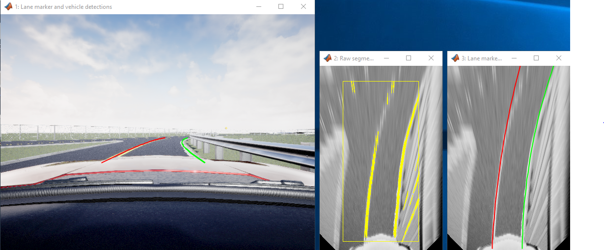 3D仿真环境中车道标记探测器的设计
