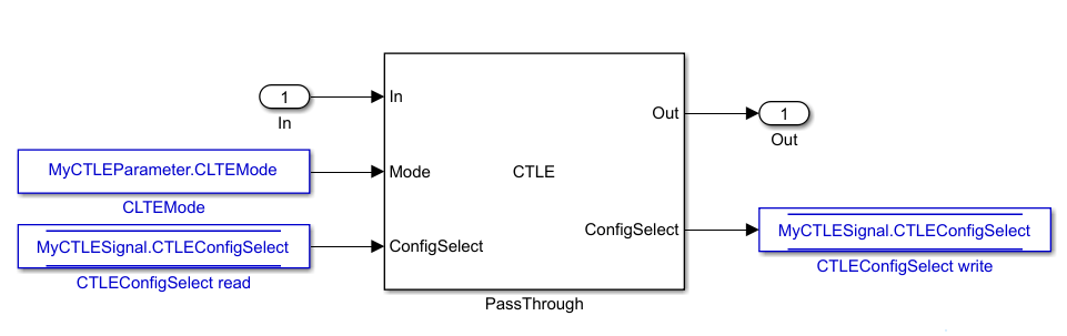 在Serdes Toolbox Passthrough块中实现自定义CTL
