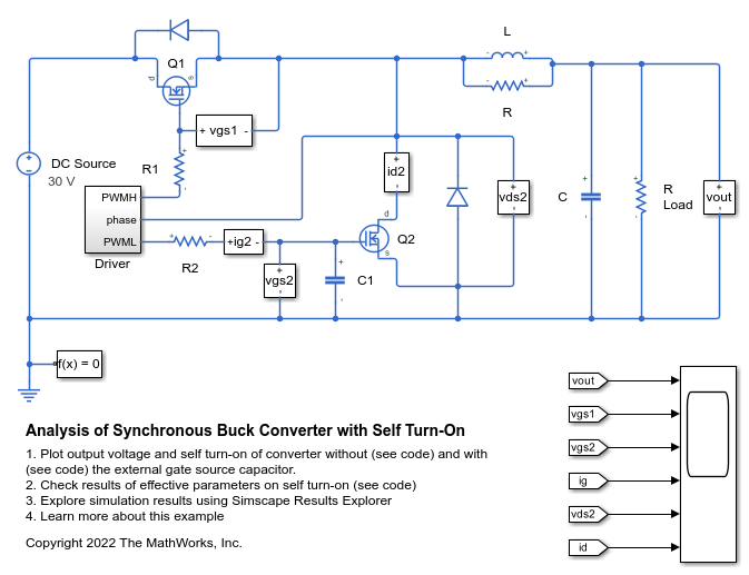 Analysis of Synchronous Buck Converter with Self Turn-On