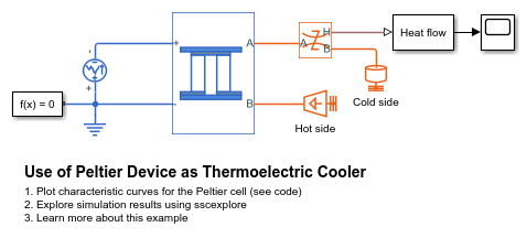 使用珀尔蒂尔装置作为热电冷却器