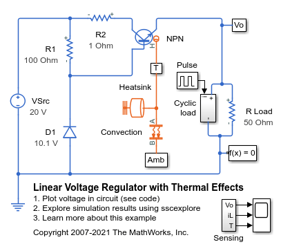 Linear Voltage Regulator with Thermal Effects
