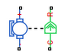 定制和扩展的Simscape库为自直流电机