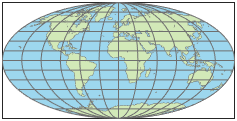世界地图使用Apianus 2投影