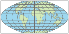世界地图使用麦克布莱德-托马斯平极抛物线投影