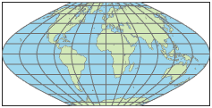 世界地图使用麦克布莱德-托马斯平极正弦投影