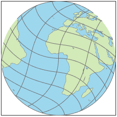 世界地图使用Wiechel投影