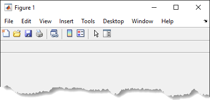 显示默认工具栏及其下面的另一个空工具栏的图。