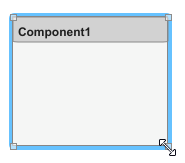 单击并拖动Component1的右下角以调整其大小。