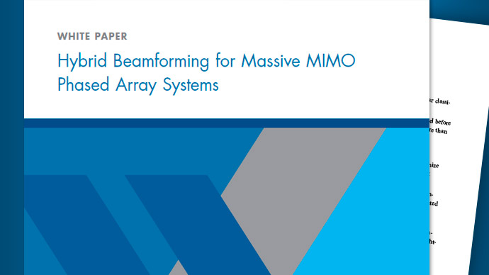 大规模MIMO相控阵系统的混合波束形成gydF4y2Ba