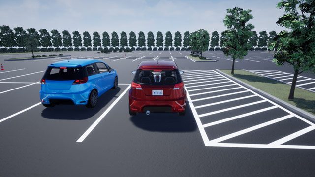 在3D环境中驾驶路径规划和可视化。