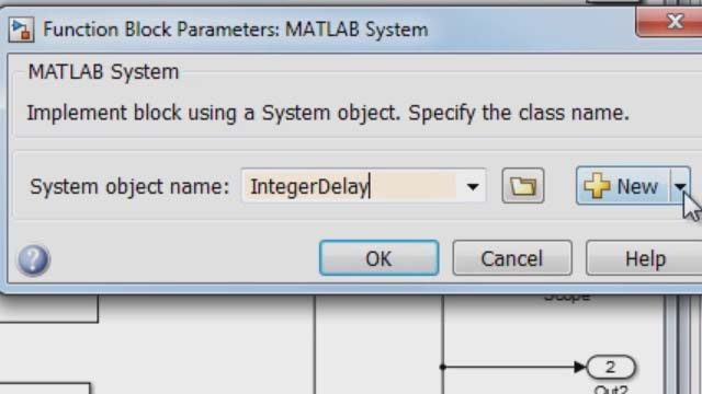 使用MATLAB系统块在SIMULINK模型中包含MATLAB系统对象。金宝app