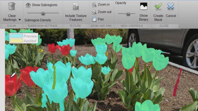 With the Image Segmentation app, you can preview how images will look after segmenting them with intensity-based approaches as well as techniques such as graph cut, circle finding, and region growing.