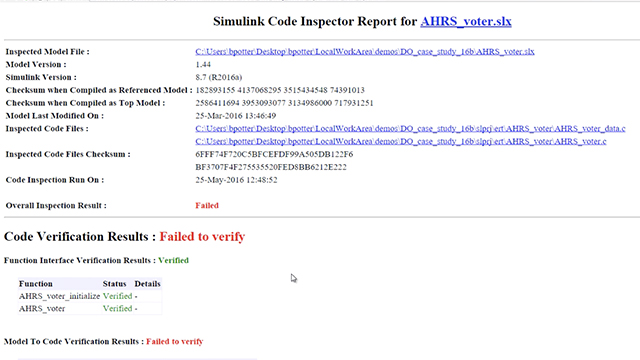 使用Embedded Coder和Simuli金宝appnk Code Inspector从模型生成代码，并验证翻译是否符合DO-178C和DO-331。