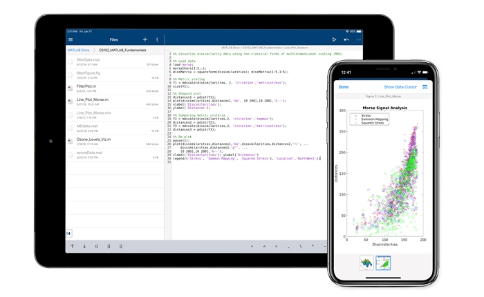 MATLAB Mobile Connect to the Cloud