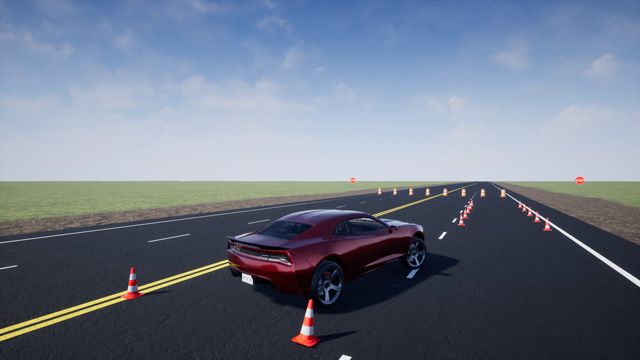 利用车辆动力学块集模型和模拟虚拟3D环境中的车辆动态。