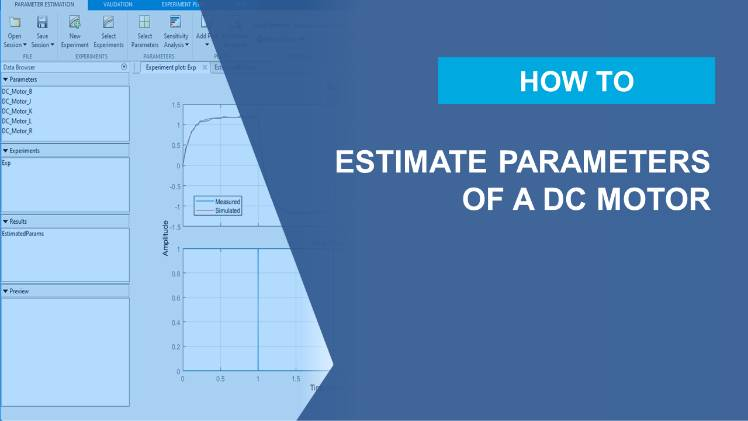 Automatically estimate parameters of a DC motor from measured input-output data using Simulink Design Optimization.