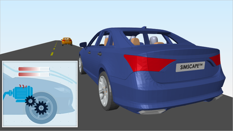 模型un vehículo eléctrico con batería para aprendera模型sistemas físicos con Simscape。详细说明cómo详细说明一个部件的结构eléctricos, mecánicos在一个模型中对一个部件的维度进行分析并作出明确的决定diseño。