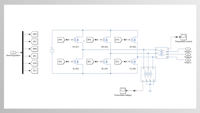 Learn how you can model a three-phase inverter using Simscape Electrical.