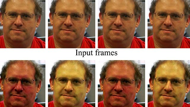 麻省理工学院的研究人员开发了视频处理算法来放大微小的运动和颜色变化