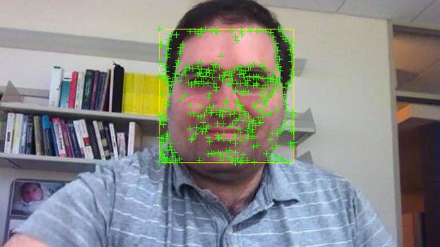 使用KLT算法的面部检测和跟踪