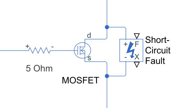 降压转换器中的MOSFET故障。