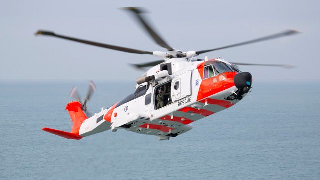 一架AW101远程直升机配备了达芬奇鱼鹰30有源电子扫描阵列雷达系统。