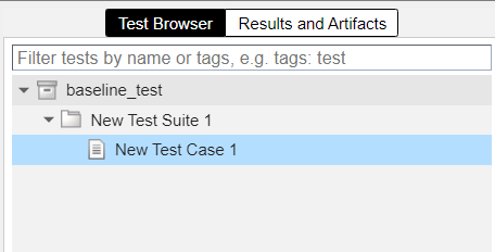 测试文件结构显示文件、测试套件和测试用例的名称